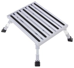 Camco Adjustable Height Platform Step - Aluminum - 19" Long x 14-1/2" Wide - 1,000 lbs - CAM43676