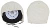 single axle good uv/dust/weather protection camco vinyl rv tire covers - 24 inch-26 inch qty 2 colonial white