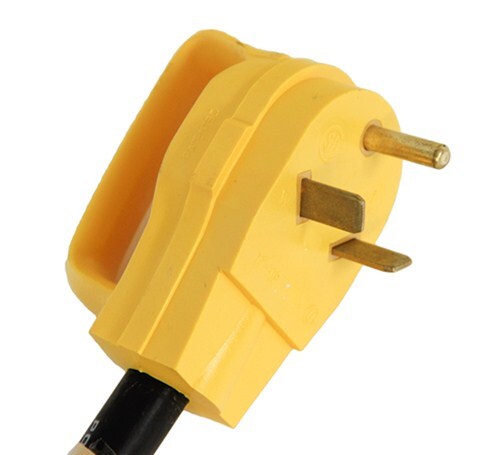 Power Grip RV Power Cord Adapter w/ Handles - 125V - 50 Amp Female to ...