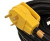 power cord extension 30 amp female plug camco grip rv w/ pull handles and carrying strap - 50'
