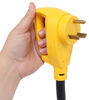 camco marine power cord adapter 30 amp twist lock female plug grip 90-degree locking marine-style - amps 18 inch long