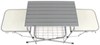 portable grills and fire pits stands camco deluxe folding grill stand - steel frame aluminum tabletops