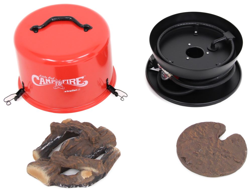 Little Red Campfire Portable Gas Campfire Camco Portable Grills and Fire  Pits CAM58031