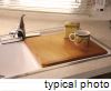 sink accessories camco rv wooden cover - 15 inch long x 13 wide bordeaux satin gloss finish