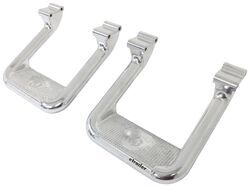 Carr Custom-Fit Side Steps - Hoop II - Polished Aluminum - 7" Step - 1 Pair                    