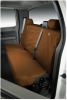 60/40 split back with solid bench covercraft carhartt seatsaver custom seat covers - third row brown