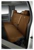 60/40 split back with solid bench covercraft carhartt seatsaver custom seat covers - front brown