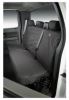 60/40 split bench fold down center console w cupholder covercraft carhartt seatsaver custom seat covers - second row gravel