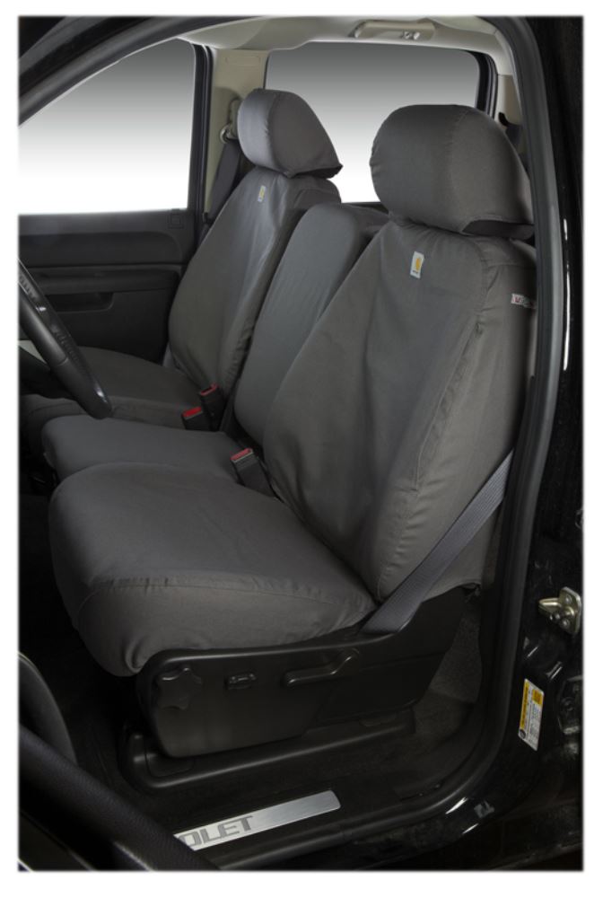 Covercraft Carhartt SeatSaver Custom Seat Covers - Front - Gravel Covercraft  Car Seat Covers SSC3315CAGY