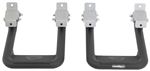 Carr Custom-Fit Side Steps - Hoop II - Black Powder Coated Aluminum - 7" Step - 1 Pair