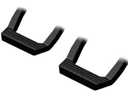 Carr LD Custom Fit Side Steps - Black Powder Coated Aluminum - 14" Step - 1 Pair               