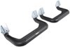 hoop steps matte finish carr custom-fit side - super black powder coated aluminum 17 inch step 1 pair