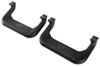 matte finish aluminum carr custom-fit side steps - super hoop black powder coated 17 inch step 1 pair