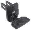 flip-down step 5 inch carr hitch mounted for 2 trailer hitches - black powder coat aluminum checkered flags
