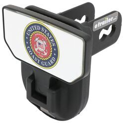 Carr Hitch Mounted Step for 2" Trailer Hitches - Black Powder Coat Aluminum - US Coast Guard - CARR183202
