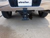 0  flip-down step 650 lbs carr hitch mounted for 2 inch trailer hitches - black powder coat aluminum red reflector