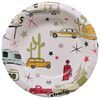 dishes 11 - 20 oz camp casual paper bowls compostable road trip theme qty 24