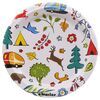 camp casual camping kitchen dishes plates eco-friendly paper - into the woods 8-1/2 inch 24 count