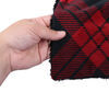 buffalo plaid 60l x 50w inch camp casual throw blanket - 4' 2 long 5' wide and black