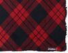 buffalo plaid camp casual throw blanket - 4' 2 inch long x 5' wide and black