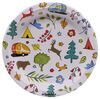 dishes plates camp casual paper - 10 inch diameter into the woods theme qty 24