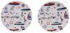 dishes dish sets camp casual melamine camping dinnerware set - 6 pieces marine theme