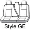 60/40 split bench covercraft carhartt seatsaver custom seat covers - second row gravel