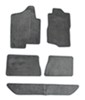 all seats flat covercraft premier custom auto carpet floor mats - carpeted front middle rear gray mist