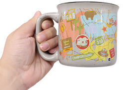 Camp Casual Coffee Mug - 15 fl oz - Travel Map Theme - CC79RW