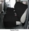 bench seat canine covers custom-fit protector for rear seats - black