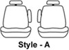 bucket seats adjustable headrests covercraft carhartt seatsaver custom seat covers - second row brown