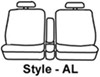 shoulder belt in seat back fold down center console
