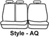 60/40 split bench adjustable headrests covercraft carhartt seatsaver custom seat covers - second row gravel