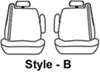 Covercraft SeatSaver Custom Seat Covers - Front - Gray Cloth SS3301PCGY