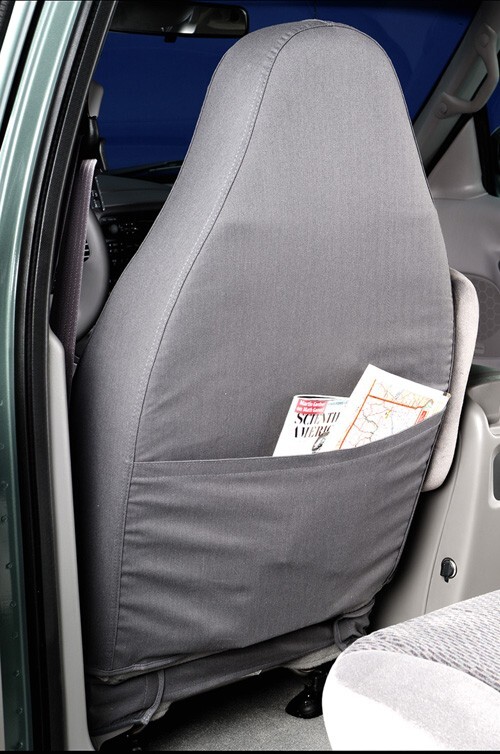 2016 GMC Canyon Covercraft SeatSaver Custom Seat Covers - Front - Taupe