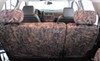 0  60/40 split bench fold down armrest w cupholder covercraft truetimber seatsaver camo-pattern seat covers - second row conceal brown