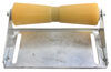 keel roller assembly ce smith deep v for boat trailers - galvanized steel and yellow tpr 12 inch