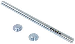 Roller Shaft with Pal Nuts for Boat Trailer Rollers - Zinc-Plated Steel - 11" x 5/8" - CE10726A