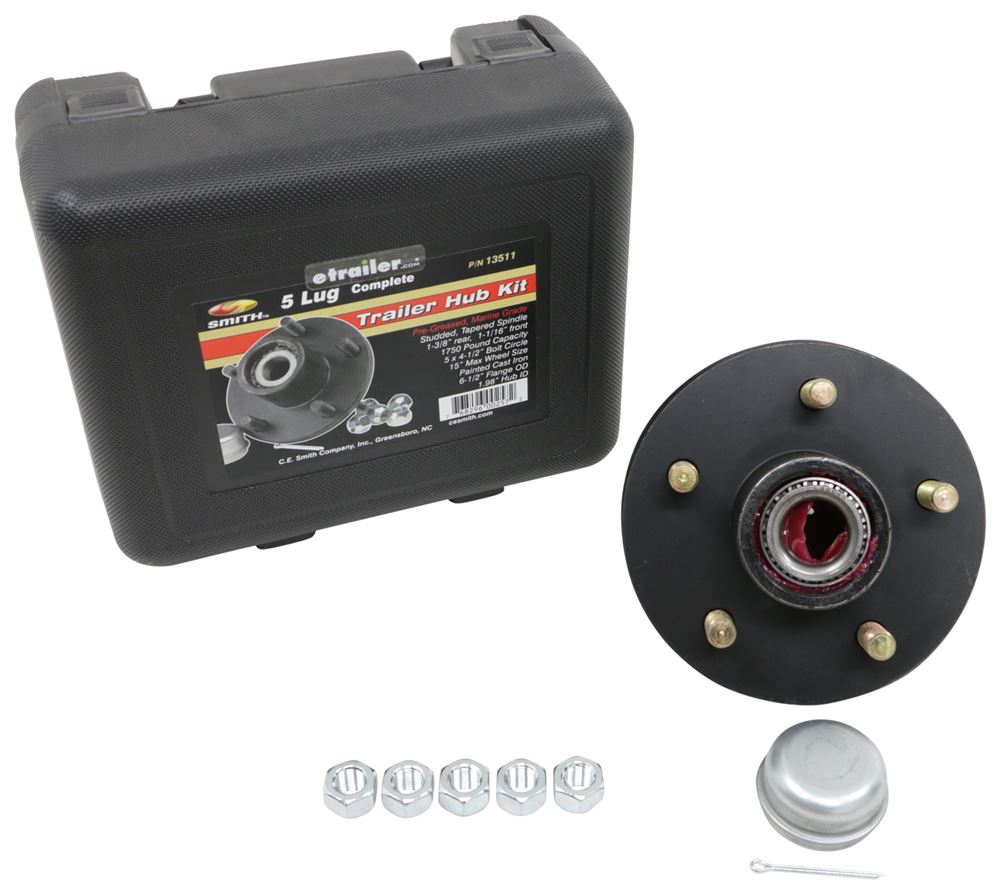 XiKe 1 Set Fits 25mm Axles Trailer Wheel Hub Kit TC30x52x10mm Seal Include 30205 Bearings OD 52mm Dust Cover and Cotter Pin. 