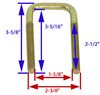 u-bolt kits 3-3/8 inch long ce smith kit for mounting 1-1/2 square trailer axles - u-bolts zinc