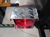 CE Smith Trailer Tail Light Protector - 5-1/2" x 5-5/8" - Aluminum Tread Plate - Qty 1 Light Guards CE26051A