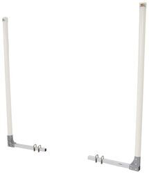 CE Smith Post-Style Guide-Ons for Boat Trailers - 65" Tall - I-Beam Frames - White - 1 Pair - CE27638