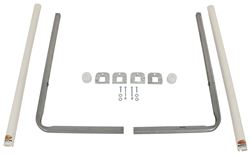 CE Smith Post-Style Guide-Ons for Boat Trailers - 60" Long - I-Beam Clamps - White - Qty 2 - CE27648