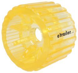 CE Smith Ribbed Wobble Roller for Boat Trailers - PVC - 4" Diameter - 3/4" Shaft - Amber - CE29536