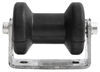 4 inch long ce smith spool roller assembly for boat trailers - galvanized steel and black rubber
