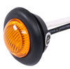 clearance lights 1 inch diameter led bullet or side marker trailer light with grommet - 3 diodes amber lens