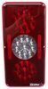tail lights non-submersible triple led trailer light - stop turn backup red and clear lens qty 1