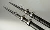 outrigger poles ce smith - 17' long carbon fiber black w/ collars qty 2