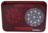 Dual LED Trailer Tail Light - Stop, Turn, Tail, Backup - Red and Clear Lens