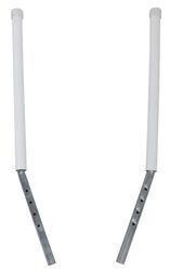 CE Smith Post Extensions for Bunk-Style Guide-Ons - 37" - White - Qty 2 - CES77FR